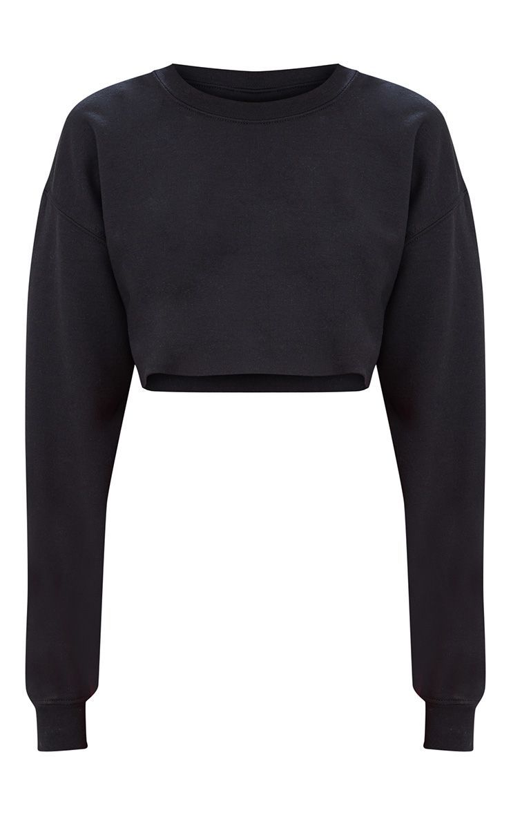 Black Ultimate Cropped Sweater